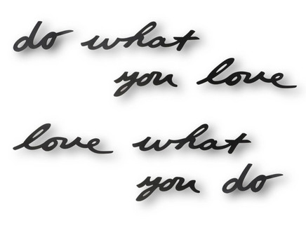 Надпись декоративная "do what you love"