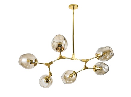 Дизайнерские люстры и светильники Branching 6 gold