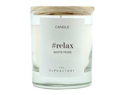 Свеча ароматическая "The olphactory relax Белый Мускус"