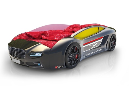 Кровать-машина "КарлСон Roadster Ауди" с подсветкой дна и фар