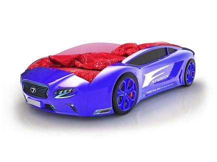 Кровать-машина "КарлСон Roadster Лексус" с подсветкой дна и фар