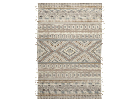 Ковер из хлопка, шерсти и джута с геометрическим орнаментом из коллекции Еthnic, 200х300 см