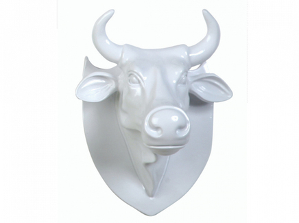 Настенная декоративная голова коровы  "Эко-трофей"
