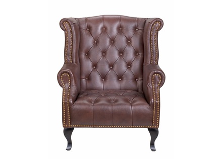 Дизайнерское кресло из кожи "Royal brown"