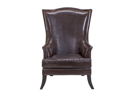 Дизайнерское кресло из кожи "Chester brown"