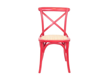 Интерьерный стул "Cross back red"