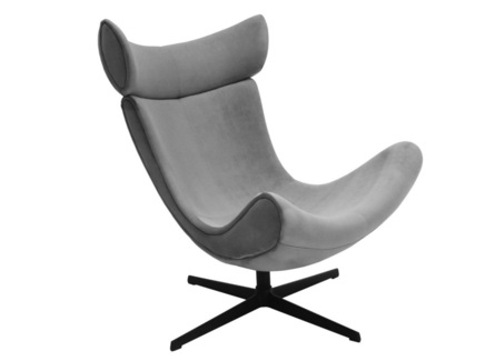 Кресло "IMOLA" серый, искусственная замша