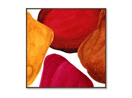 Репродукция картины на холсте "Forms and colors, composition No21"