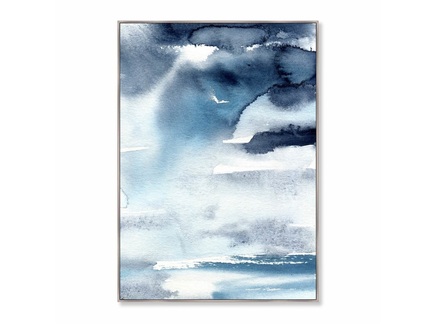 Репродукция картины на холсте "Thunderbird flights over the ocean"