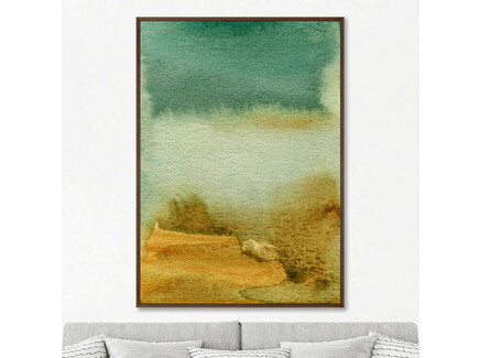 Репродукция картины на холсте "Water eadge at the river bank"