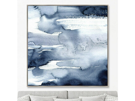 Репродукция картины на холсте "Clouds over the river"
