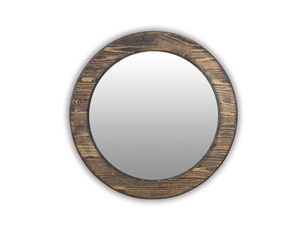 Зеркало круглое в деревянной раме "Round40"
