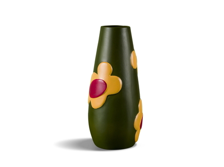 Стильная ваза с цветочным декором