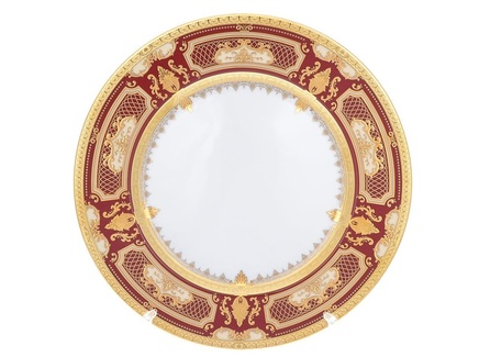 Набор тарелок "Donna bordeaux gold" 28 см(6 шт)