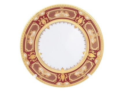 Набор тарелок "Donna bordeaux gold" 22,5 см(6 шт)