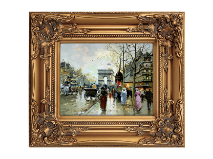 Репродукция «Елисейские поля, Триумфальная арка» в картинной раме «Шелли»