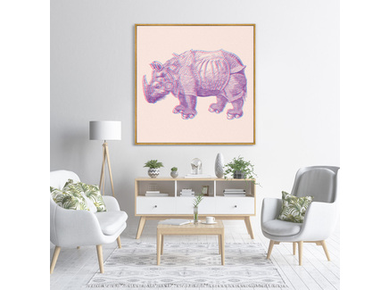 Репродукция картины на холсте Rhino rebirth, 2022г.