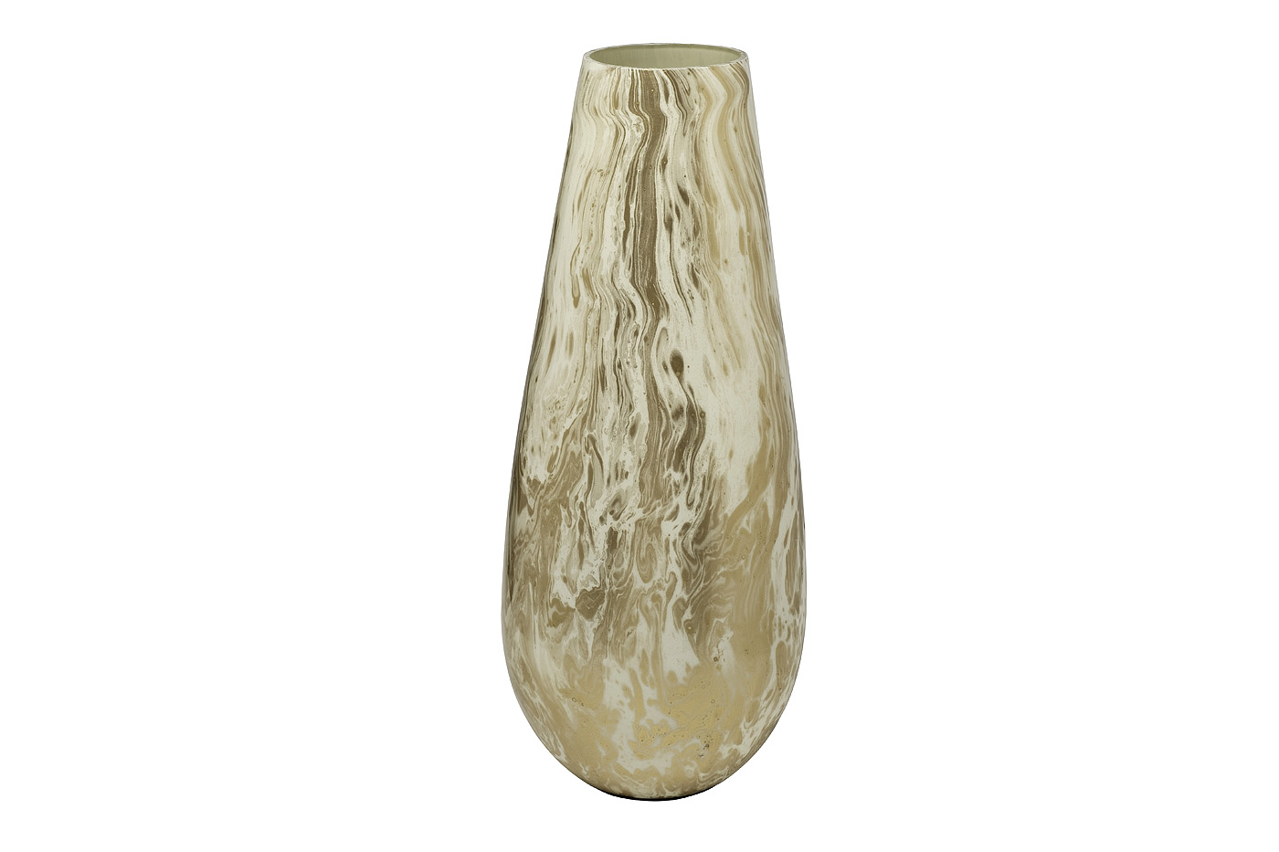 

71pn-51821 ваза стеклянная золотисто-бежевая d15*38см (garda decor) золотой