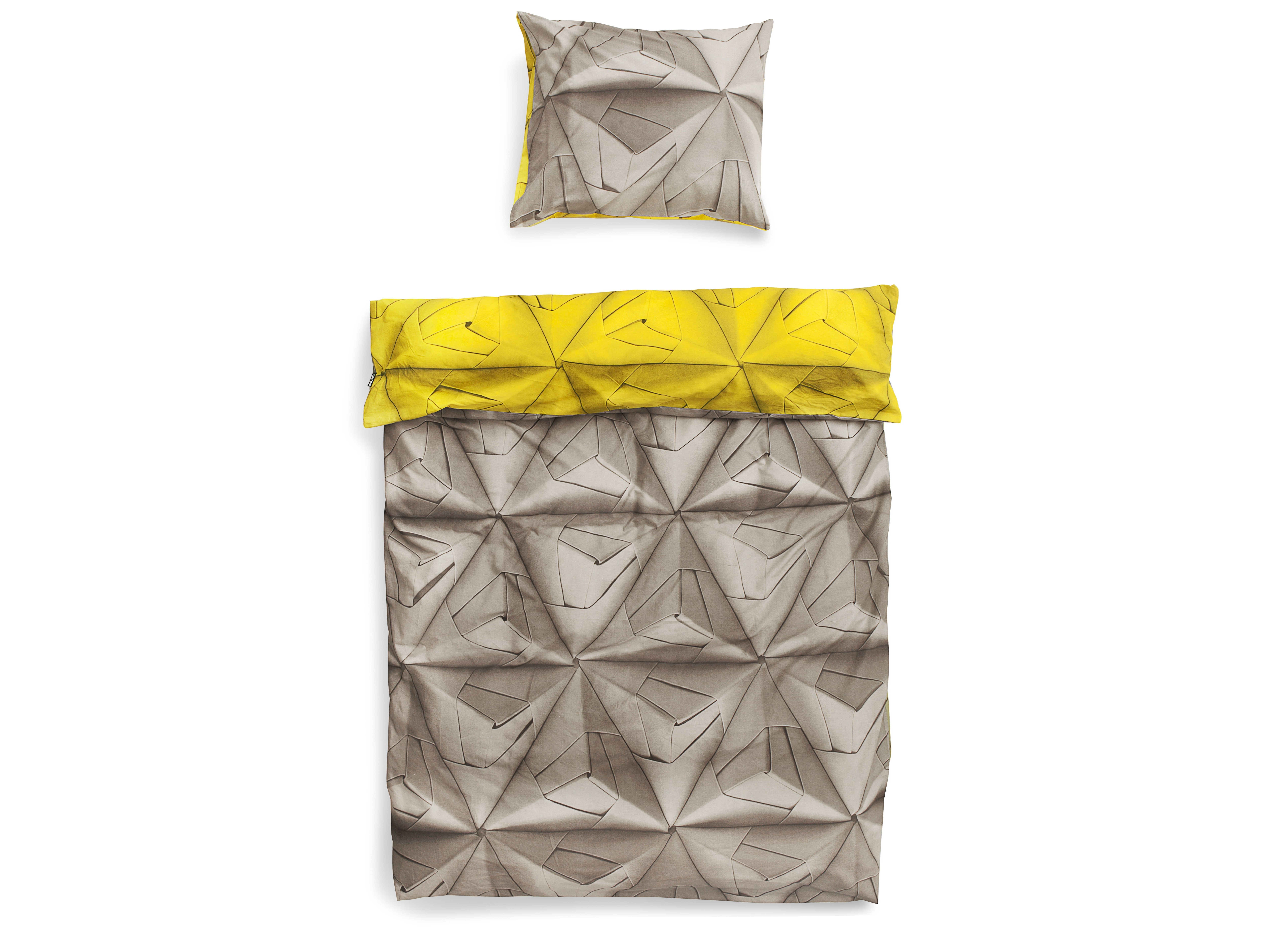 Комплект постельного белья Оригами желтый